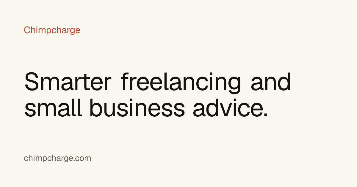 Chimpcharge — smarter freelancing and small business advice